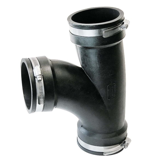 Fernco Schedule 40 3 in. Hub x 3 in. Dia. Hub PVC Tee