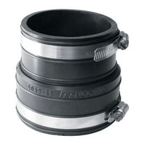 Fernco Schedule 40 3 in. Socket x 3 in. Dia. Socket PVC Flexible Coupling