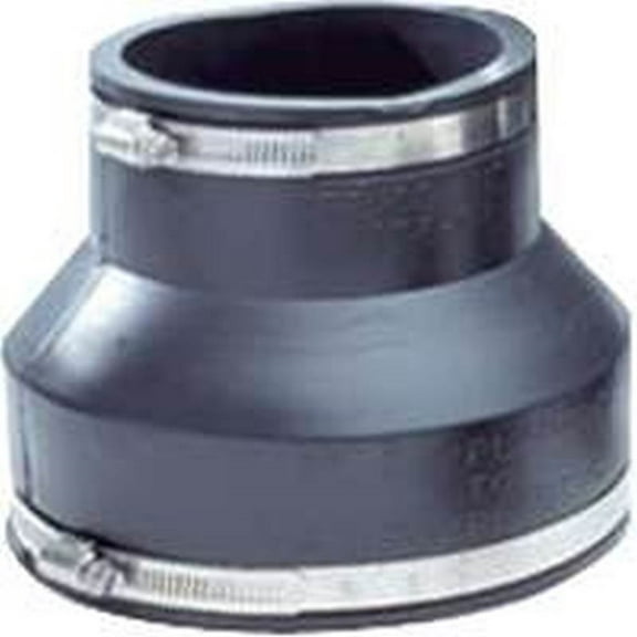 Fernco Schedule 40 4 in. Hub X 1-1/2 in. D Hub PVC Flexible Coupling 1 pk