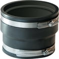 thumbnail image 1 of Fernco Schedule 40 4 in. Hub x 4 in. Dia. Hub PVC Flexible Coupling, 1 of 2