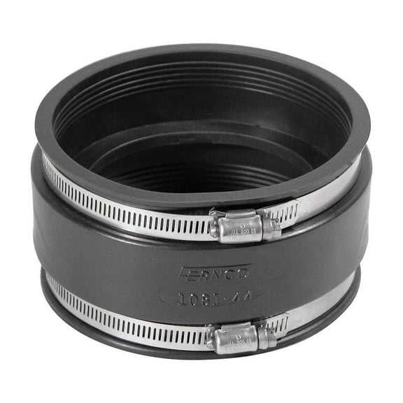 Fernco Schedule 40 4 in. Hub x 4 in. Dia. PVC Flexible Coupling