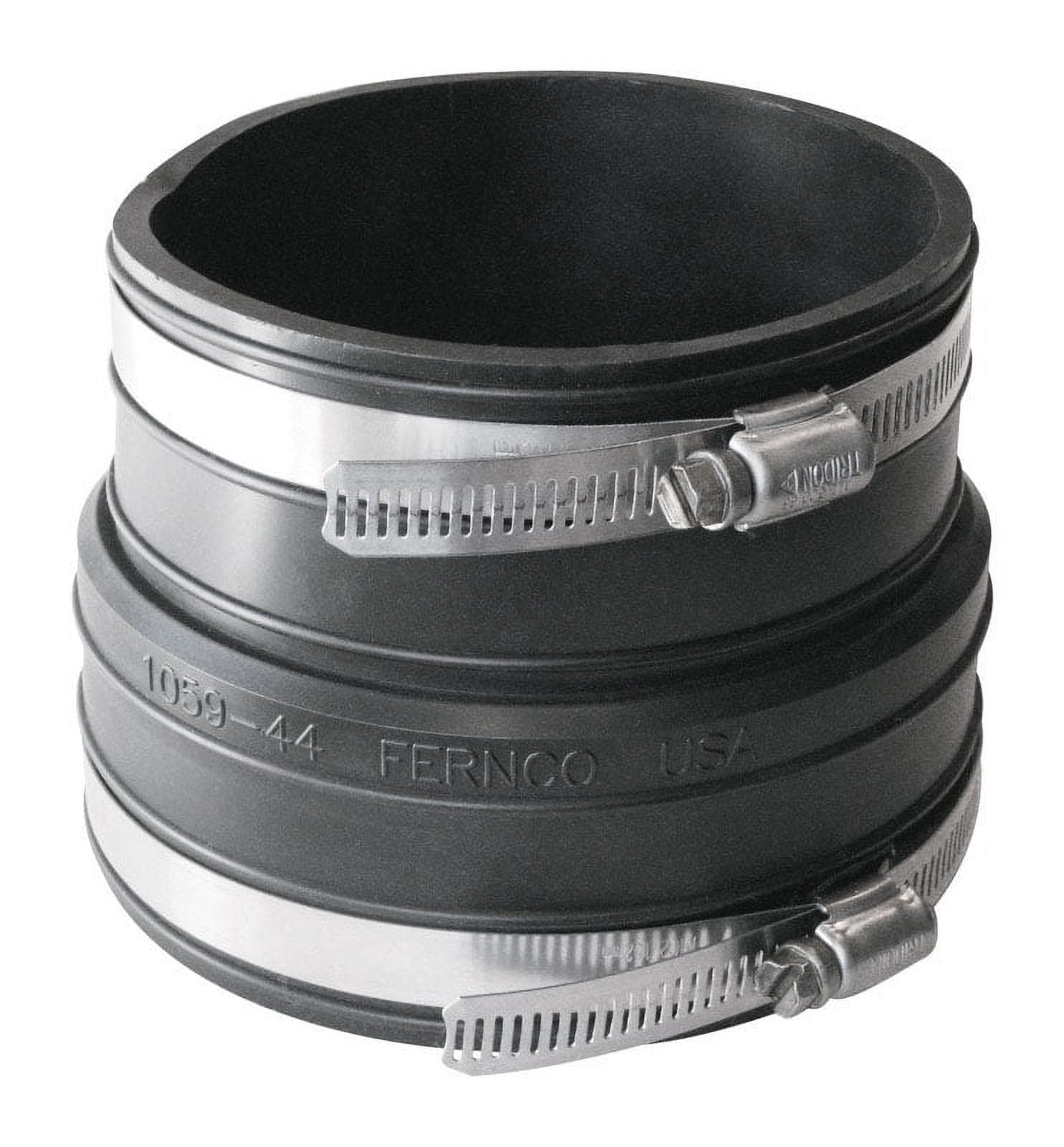 Fernco Flexible Coupling Schedule 40 PVC - 4 In. Socket X 4 In. D ...