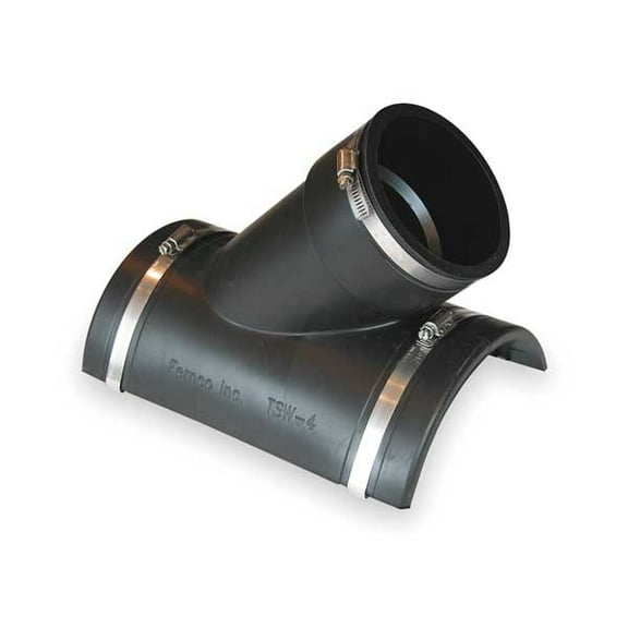 Fernco TSW-4 4" Tee Tap Saddle For Cast Iron Pipe