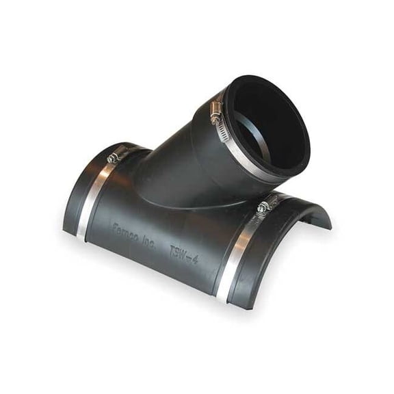 Fernco TSW-4 4" Tee Tap Saddle For Cast Iron Pipe