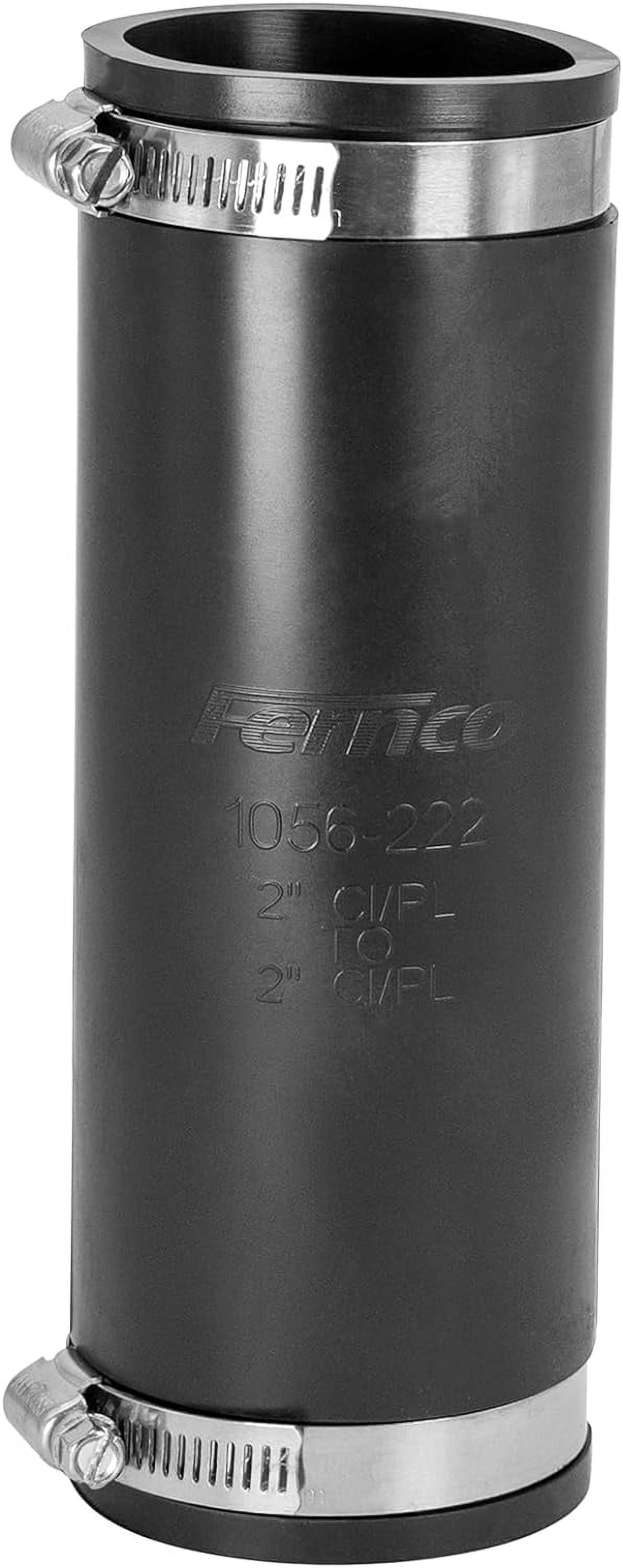 Fernco XL Flexible Pipe Coupling 2 CI/Plastic/Steel to 2 CI/Plastic