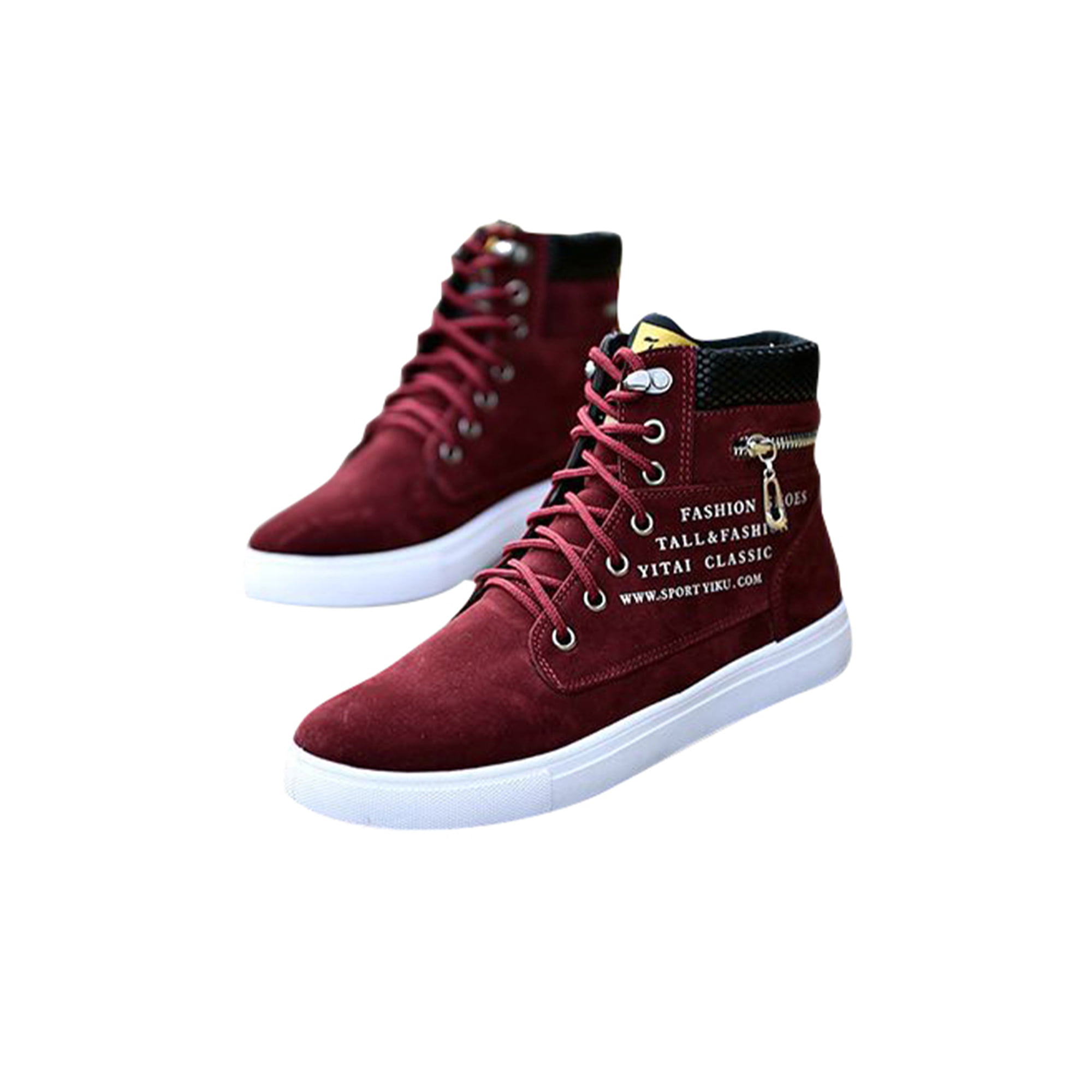 Wine Red Suede Driving Shoes