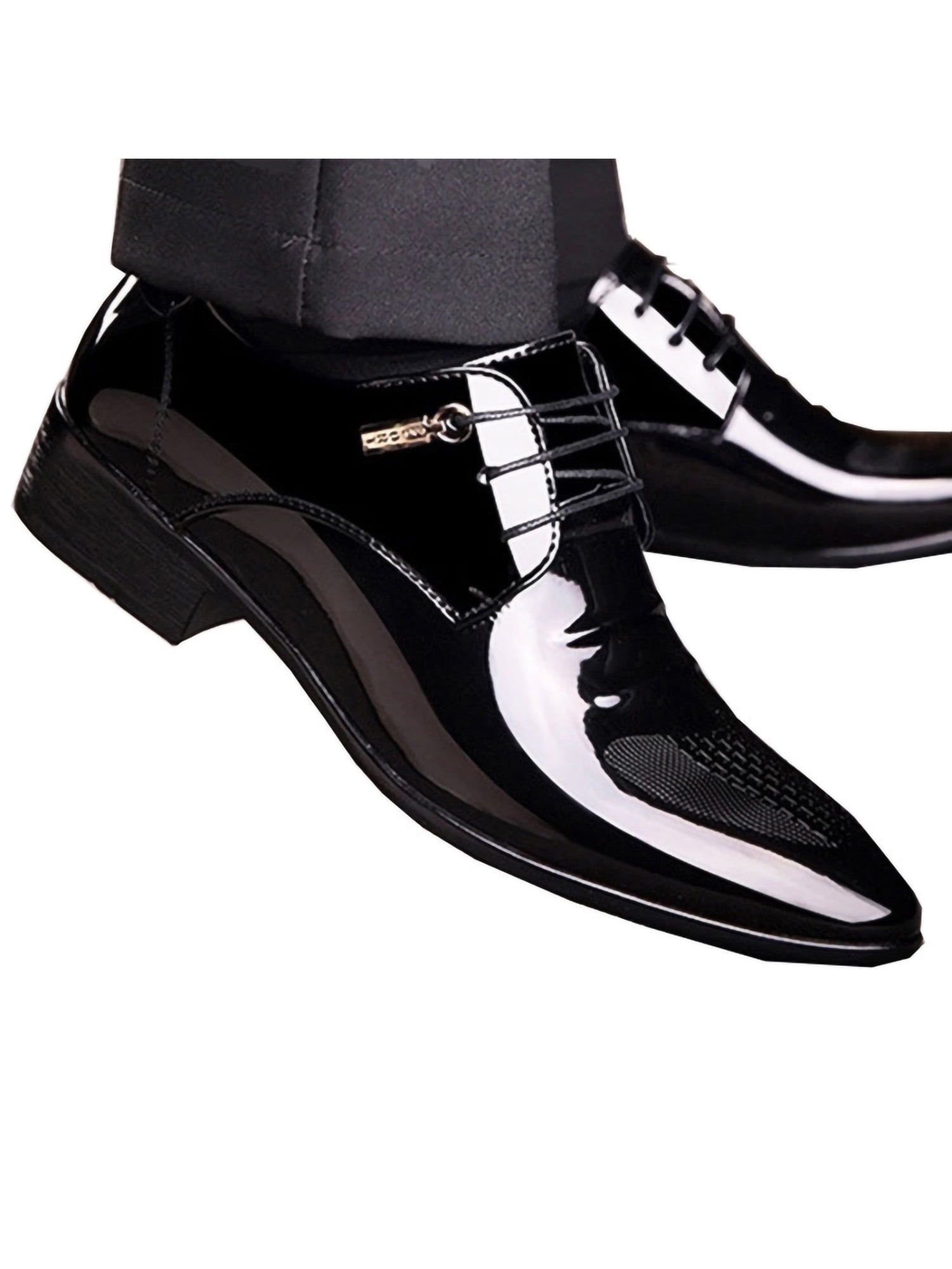 Boys Kids Leather Patent Formal Black Party Oxford Wedding Prom Dress Shoes  US 