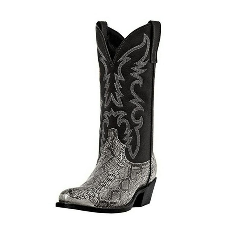 Mens silver cowboy clearance boots