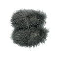 thumbnail image 1 of Ferndule Mens Womens Warm Shoes Fluffy Slipper Socks Plush Lined Booties Slippers Comfort Memory Foam House Shoe Unisex Slip On Lightweight Dark Gray 11-11.5, 1 of 5