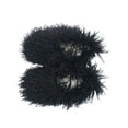 thumbnail image 1 of Ferndule Mens Womens Warm Shoes Fluffy Slipper Socks Plush Lined Booties Slippers Comfort Memory Foam House Shoe Unisex Slip On Lightweight Black 11-11.5, 1 of 5