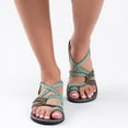 thumbnail image 1 of Ferndule Women's Summer Beach Strap Flat Sandals Casual Lightweight Shoes for Women US Size 4.5-12, 1 of 4