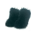thumbnail image 1 of Ferndule Womens Fashion Mid Calf Boot Indoor Outdoor Breathable Faux Fur Cozy Furry Fuzzy Snow Boots Black 8.5, 1 of 3