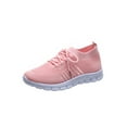 thumbnail image 1 of Ferndule Womens Fashion Lace Up Sports Trainers Sneakers Running Walking Mesh Breathable Shoes, 1 of 5
