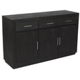 thumbnail image 1 of Fernious 3 Drawer 3 Door Sideboard in Dark Gray Finish on Mango Solid Wood, 1 of 6