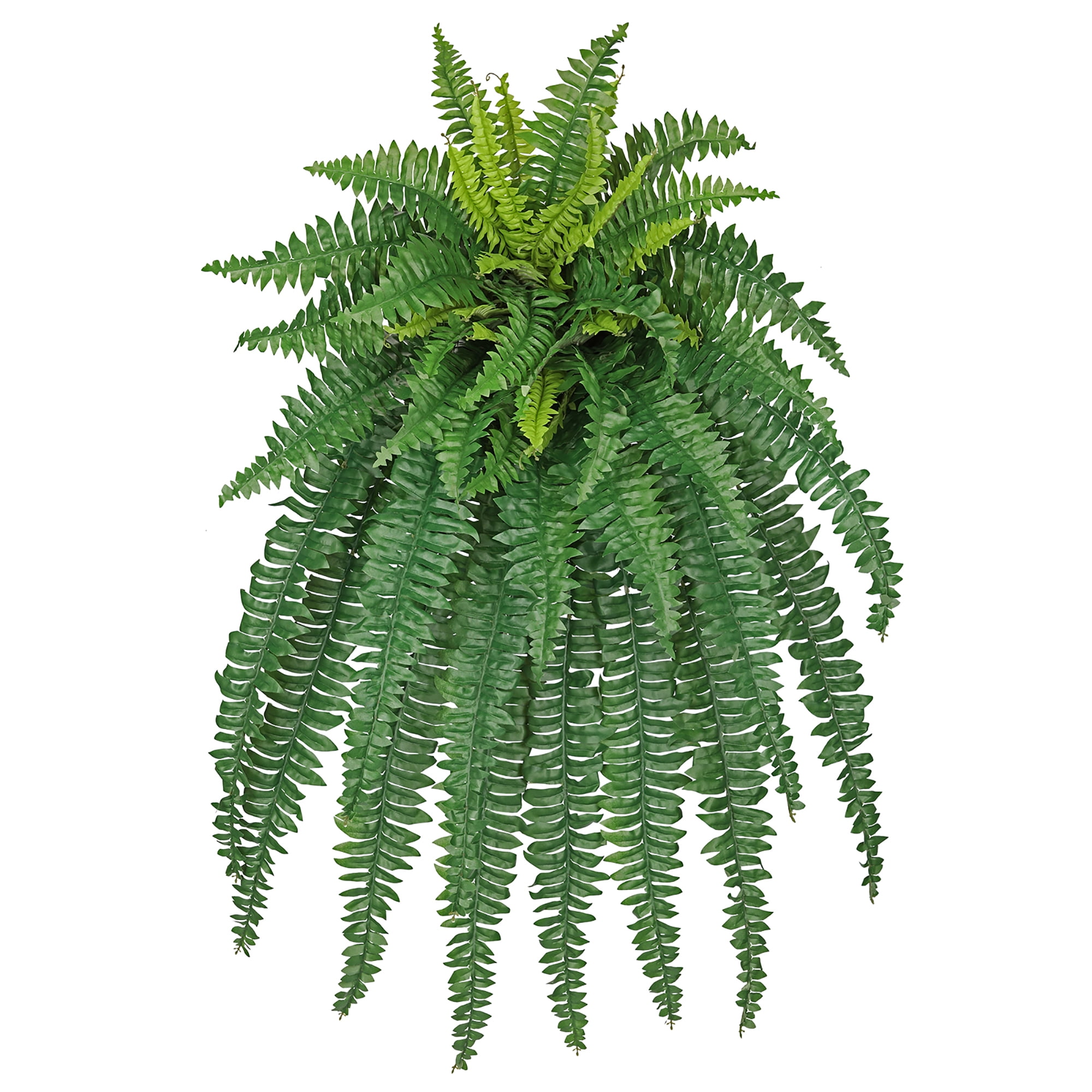 Ferns Artificial Plants Large Fake Ferns 50 Fronds leaves 35" Long Boston Fern Fake Plants Hanging Shrubs for Home Garden Porch Farmhouse Decor