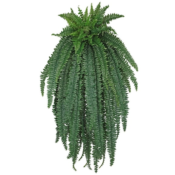 Ferns Artificial Plants Large Fake Ferns 59 Fronds leaves 57" Long Big Boston Fern Fake Plants Hanging Shrubs for Home Garden Porch Farmhouse Decor