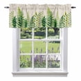 thumbnail image 1 of Ferns Leaf Valance Curtain Spring Sage Green Leaves Farmhouse Window Valances Rod Pocket Short Curtains Window Treatments for Kitchen Bedroom Bathroom Laundry 60" x 14", 1 of 9