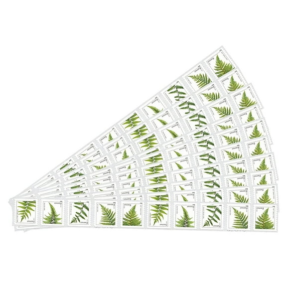 Ferns USPS Forever Postage Stamp 100 US First Class Fern Plants Wedding Celebration Anniversary Garden (100 Stamps)