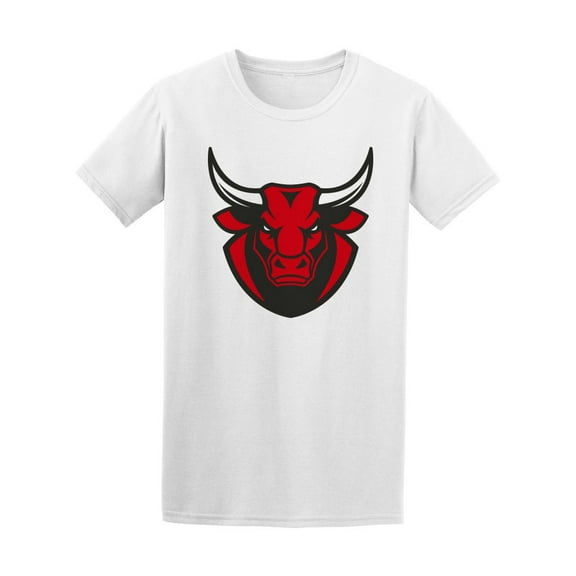 Ferocious Bull Head Logo T-Shirt Men -Image by Shutterstock, Male XX-Large