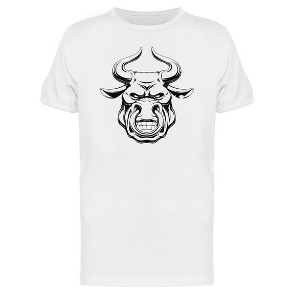 Ferocious Bull Transparent T-Shirt Men -Image by Shutterstock, Male 4X-Large