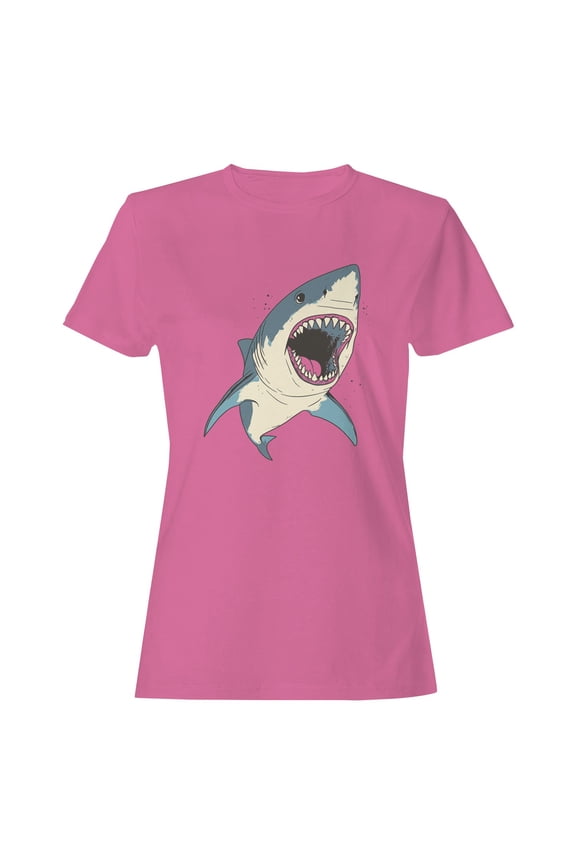 Ferocious Great White Attack Women's T-shirt