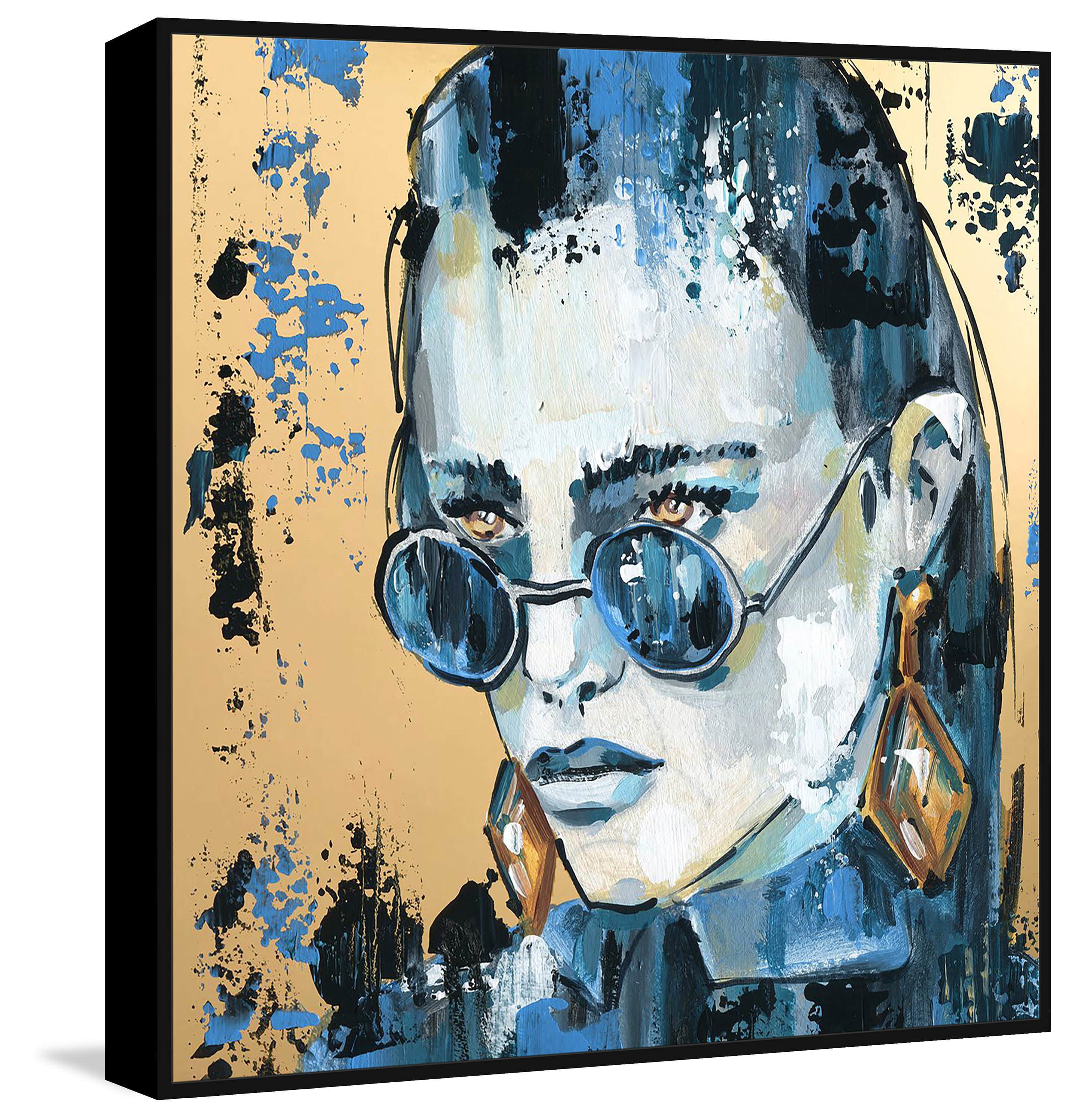 Ferocious Look Floater Framed Painting Print on Canvas