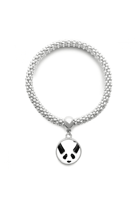 Ferocious Part Panda Horn Sliver Bracelet Pendant Jewelry Chain Adjustable Bangle