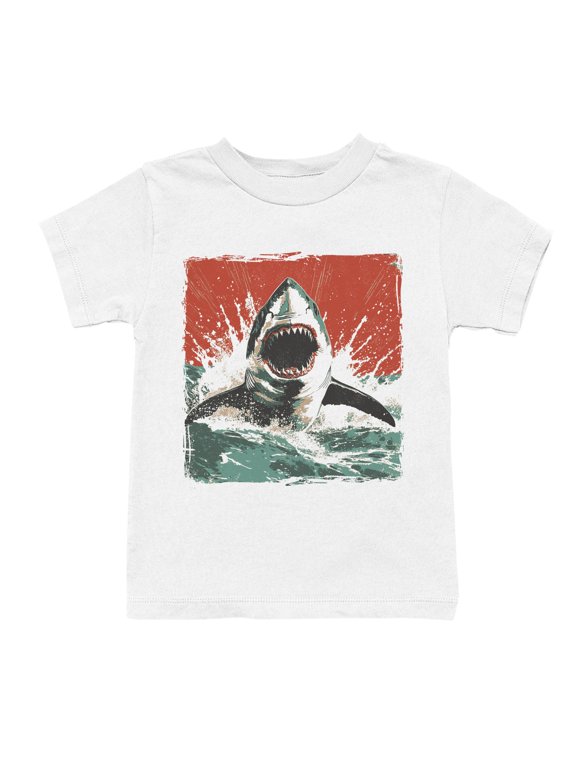 Ferocious Shark Attack Art Youth's T-shirt
