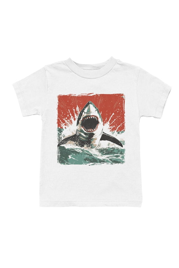 Ferocious Shark Attack Art Youth's T-shirt