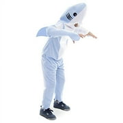 Ferocious Shark Halloween Children’s Costume - Mascot Body Suit Onesie with Fin (Small)