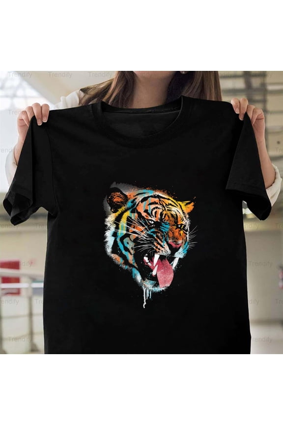 Ferocious Tiger Funny Animal Sarcastic Humor Quote H12922 Unisex T-Shirt, Up to 5XL Available