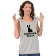 thumbnail image 1 of Ferocious Vegan Herbivore Bunny Tank Top T Shirts Men Women Brisco Brands S, 1 of 6