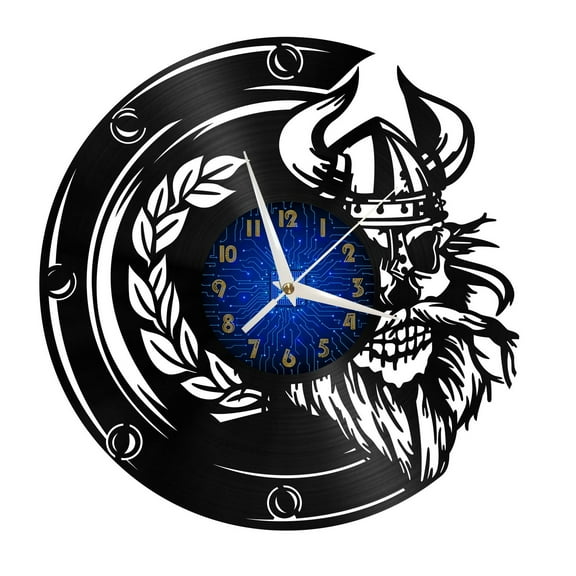 Ferocious vikings Vinyl Record Wall Clock for Kitchen Wall Decor Wall Art Gift for Lover Gift Idea for a Best Friend(B)(B)