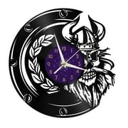Ferocious vikings Vinyl Record Wall Clock for Kitchen Wall Decor Wall Art Gift for Lover Gift Idea for a Best FriendPP
