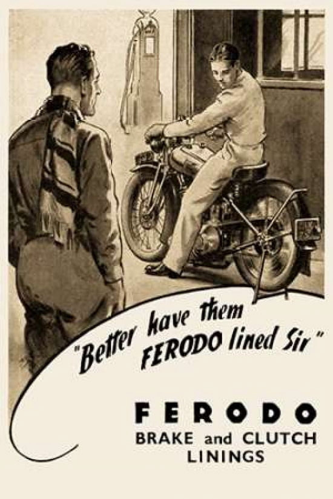 Ferodo Brake and Clutch Linings Canvas Art - Unknown (24 x 36)