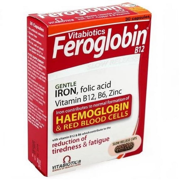 Feroglobin Vitamin And Mineral Capsules 30