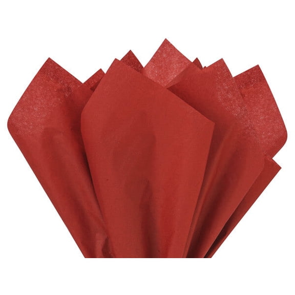 Red Tissue Paper Squares, 24 Sheets, Feronia Packaging, Large 20x30 Inch