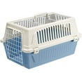 thumbnail image 1 of Ferplast ATLAS Two Door Top Load Plastic Kennel Carrier, For Small Cat or Dog, Blue 22 inch, 1 of 5