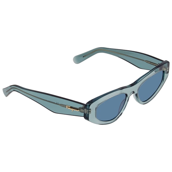 Ferragamo Women's SF995S-341 Fashion 53mm Crystal Sage Sunglasses