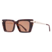 Ferragamo Brown Rectangular Ladies Sunglasses SF2089S 240 52