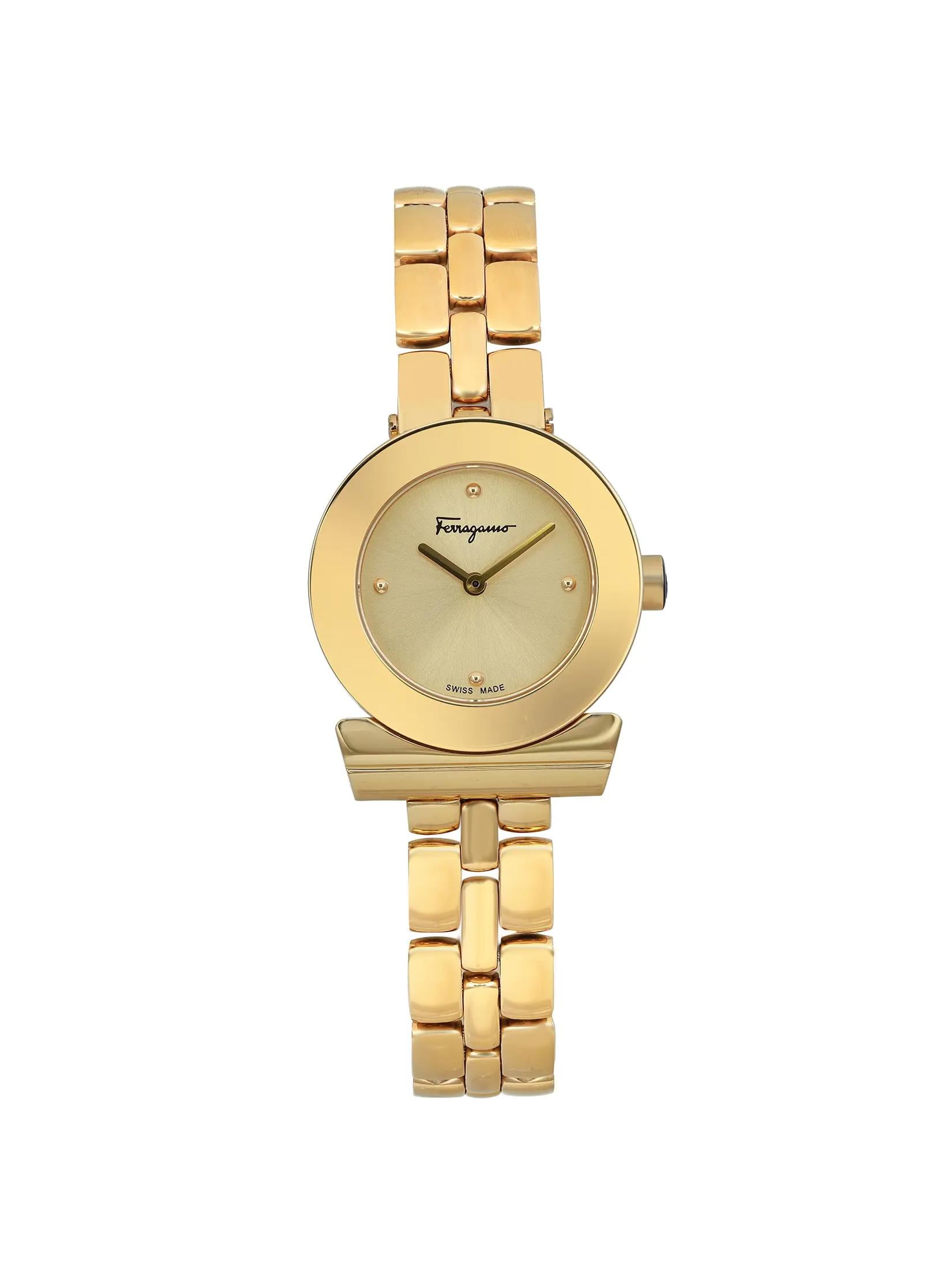 Ferragamo gold watch deals