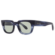 Ferragamo Green Rectangular Mens Sunglasses SF2106S 413 49