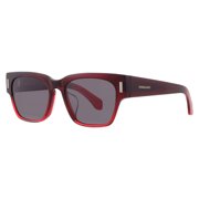 Ferragamo Grey Square Ladies Sunglasses SF2020SLB 615 55