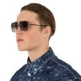 thumbnail image 1 of Salvatore Ferragamo SF 278S Metal Mens Navigator Sunglasses Dark Ruthenium 60mm Adult, 1 of 2
