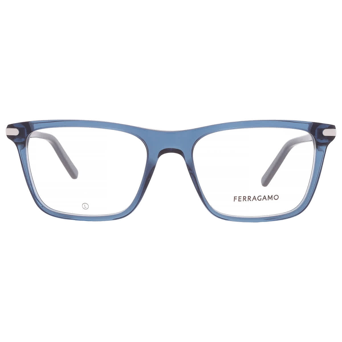 Ferragamo Rectangular Eyeglasses SF2959N 414 Crystal Navy Blue 55mm ...