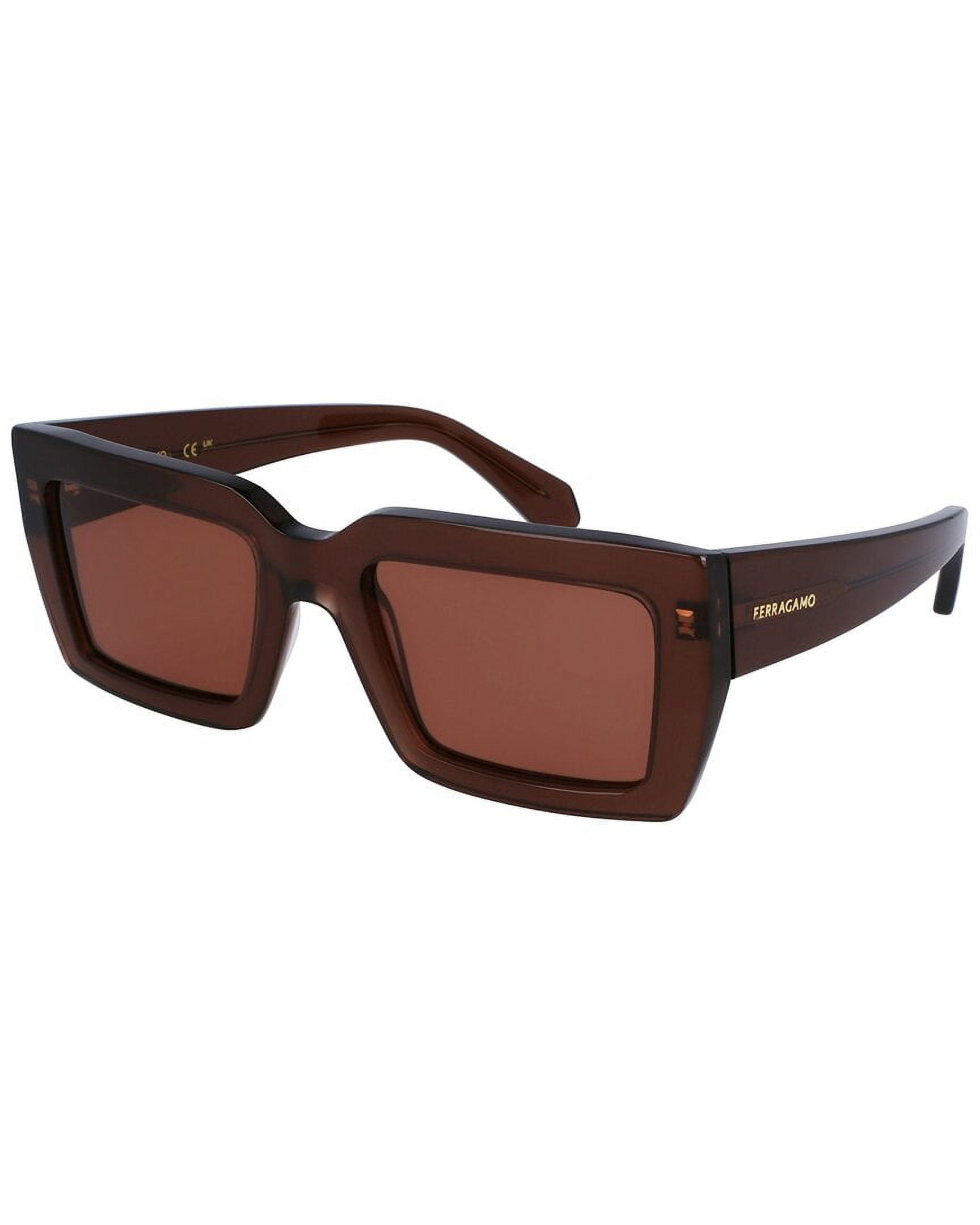 Salvatore Ferragamo 54mm Oversized Sunglasses Ferragamo Oversized Round Sunglasses w/ Gradient Lens  main image 3