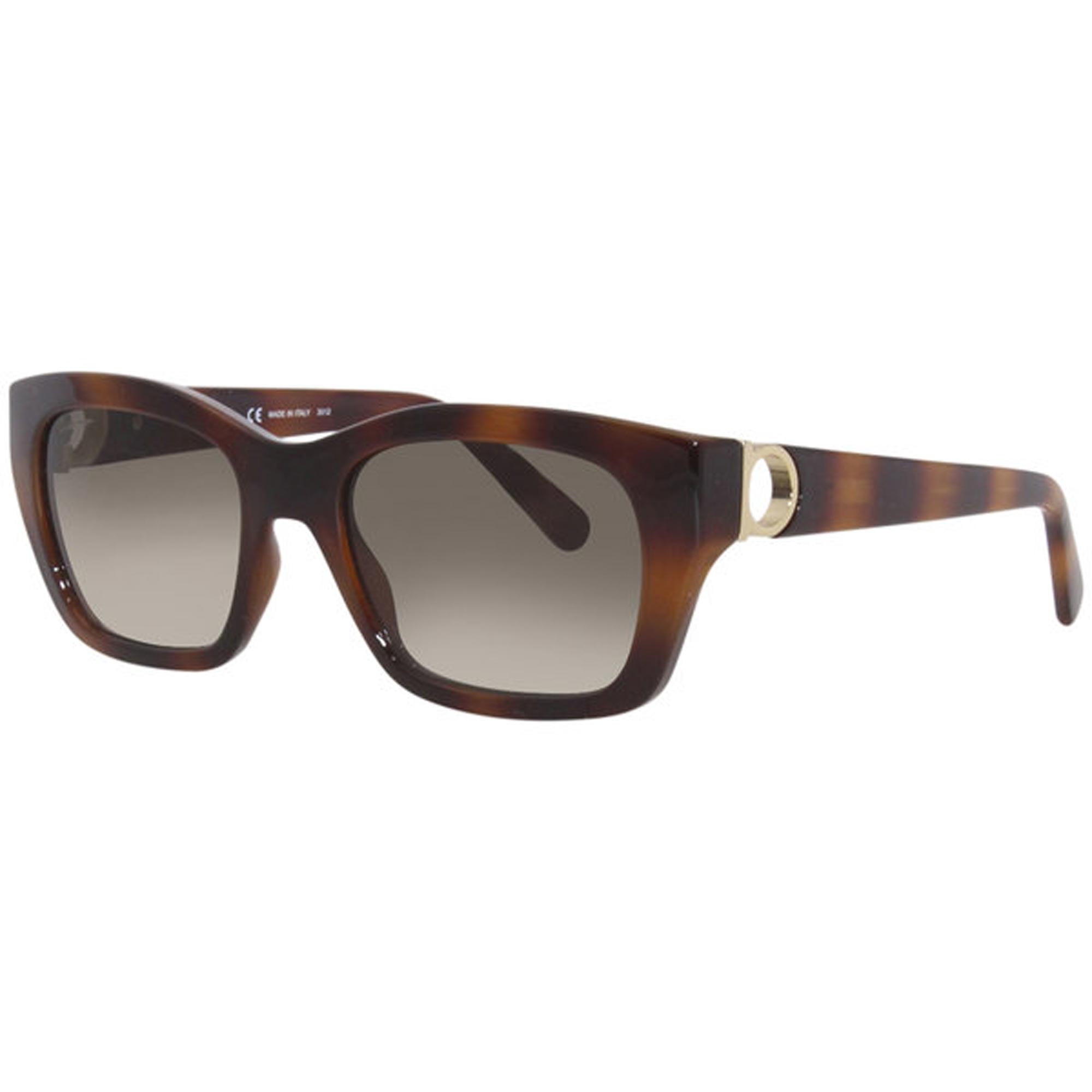 Salvatore Ferragamo SF1012S 214 53mm Rectangle Sunglasses Women's Dark Havana