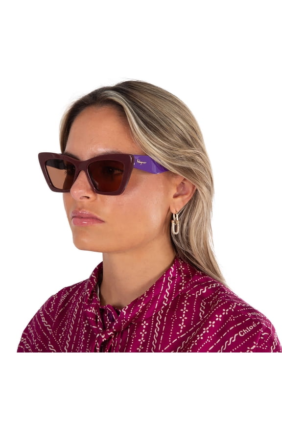 Women's SF929S 55mm Sunglasses, Brown