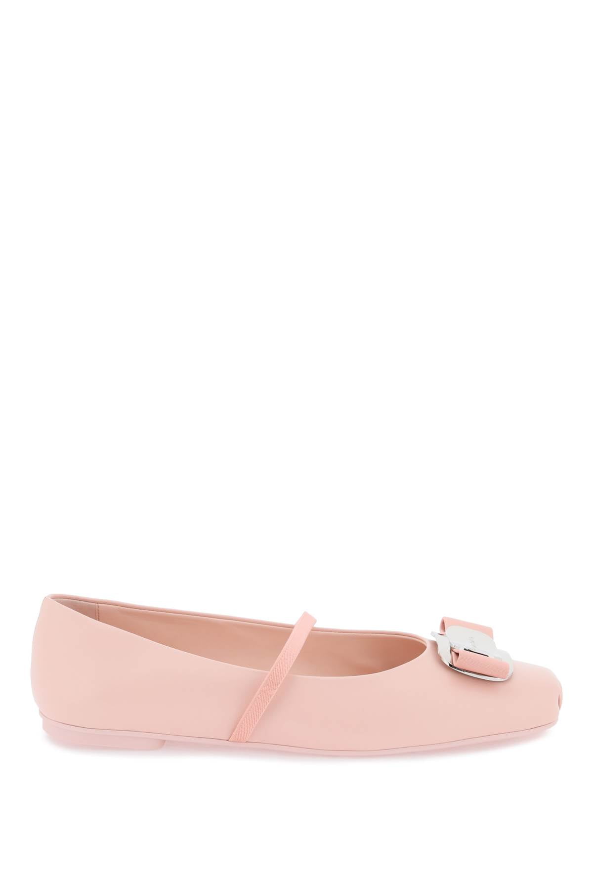 Ferragamo Zina Ballet Flats With New Vara Plate Women - Walmart.com