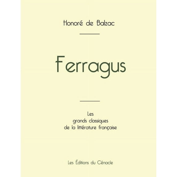 Ferragus de Balzac (édition grand format) (Paperback)
